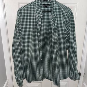 J. Crew Slim Fit Green Check Button Down Shirt